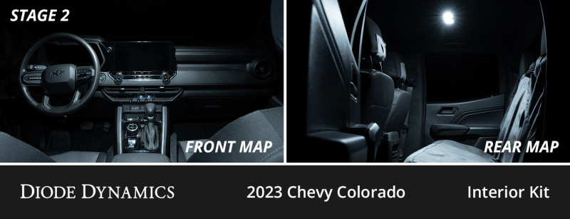 Chevrolet Colorado LED Interior Kit - Diode Dynamics - Stage 2 - Cool White - `23-`27